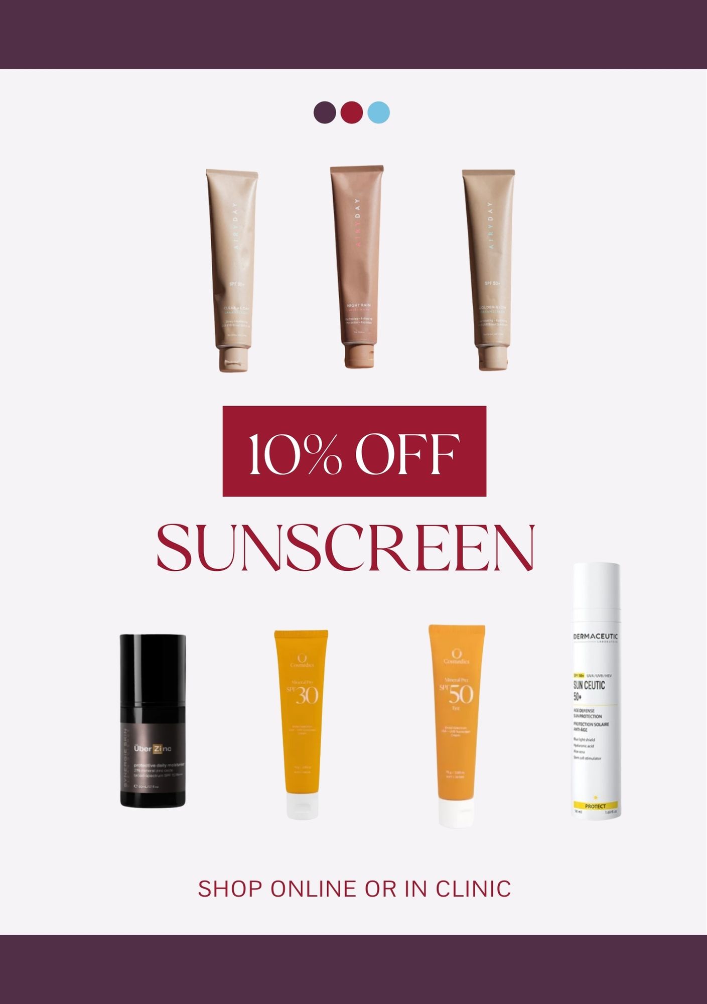 Jan 26 10% Off Sunscreens
